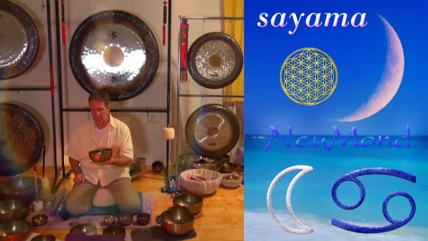 EnergieUebungen & KlangMeditationen beim NeuMond im Juli: Stern~Zeichen Krebs / pure MondEnergie