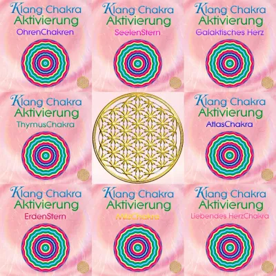 Klang Chakra Aktivierung der NebenChakren Komplett-Set 