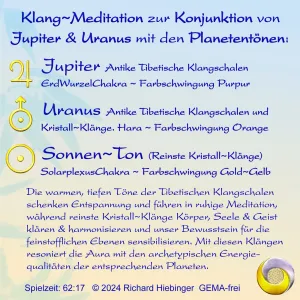 Klang~Meditation Jupiter & Uranus Konjunktion