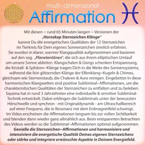 Sternzeichen Affirmationen ~ Fische