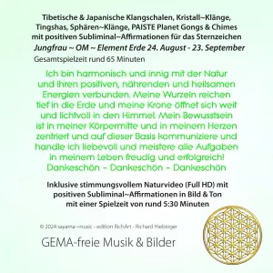 Sternzeichen Affirmationen ~ Jungfrau