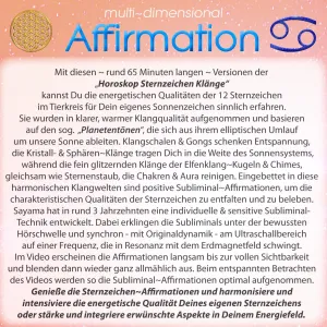 Sternzeichen Affirmationen ~ Krebs